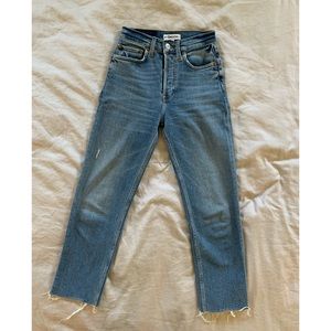 Re/Done Originals High Rise Stove Pipe Jeans 24 could also fit 25